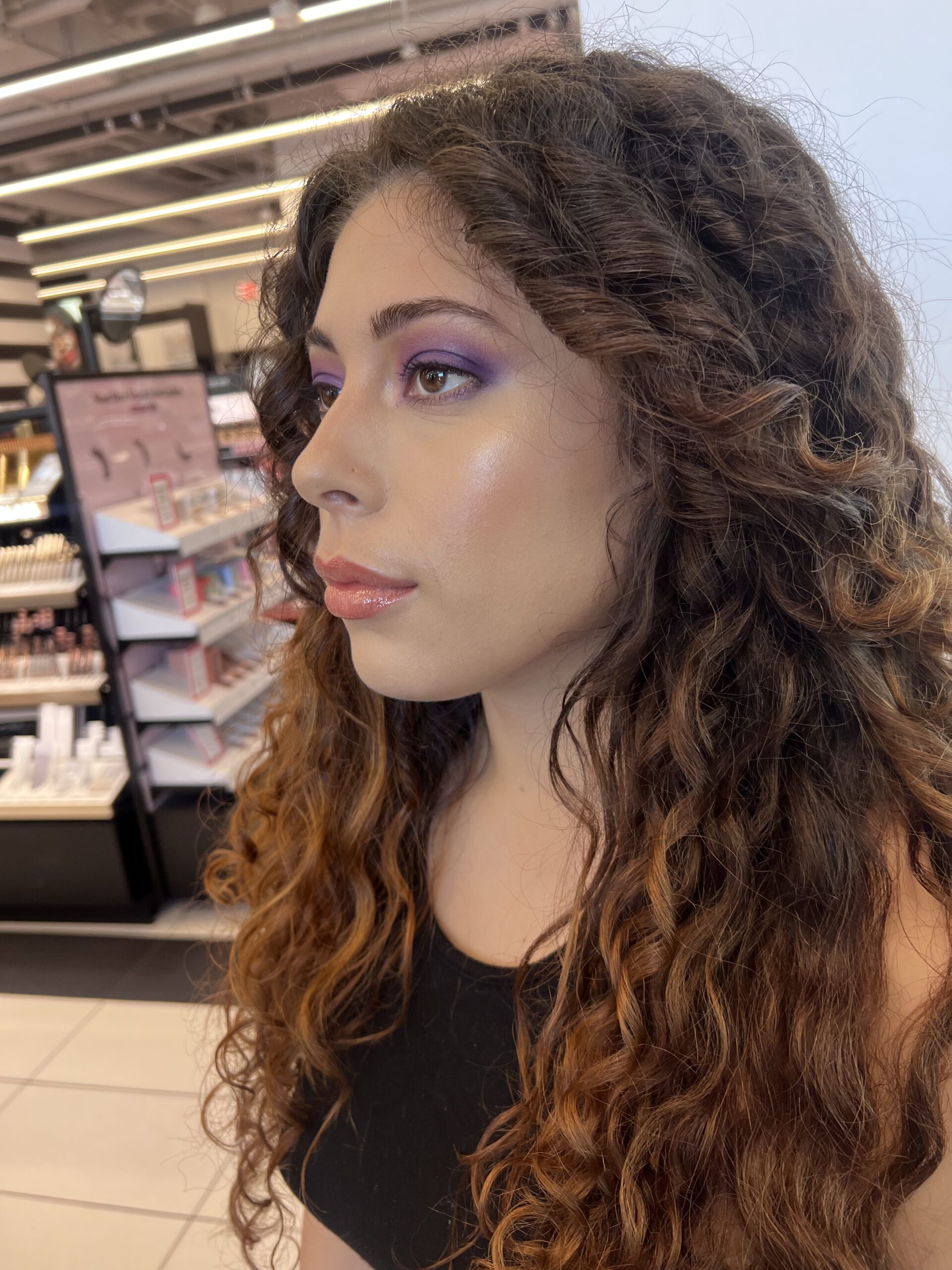 Purple smokey eye