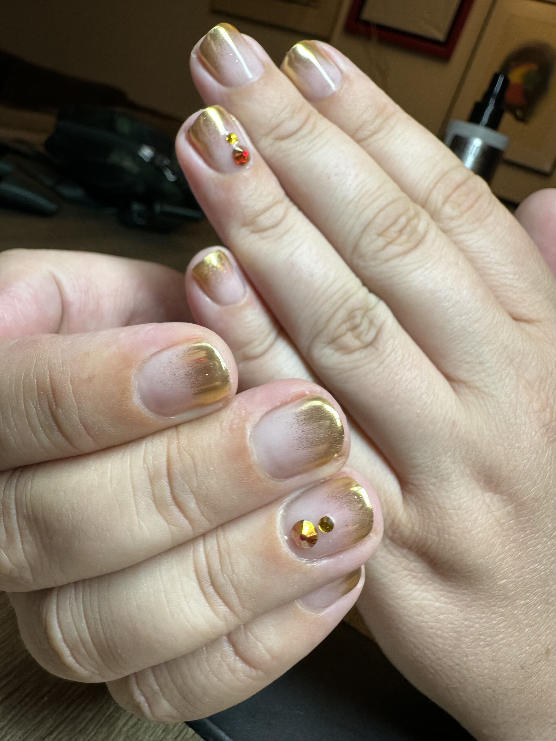 gold ombre