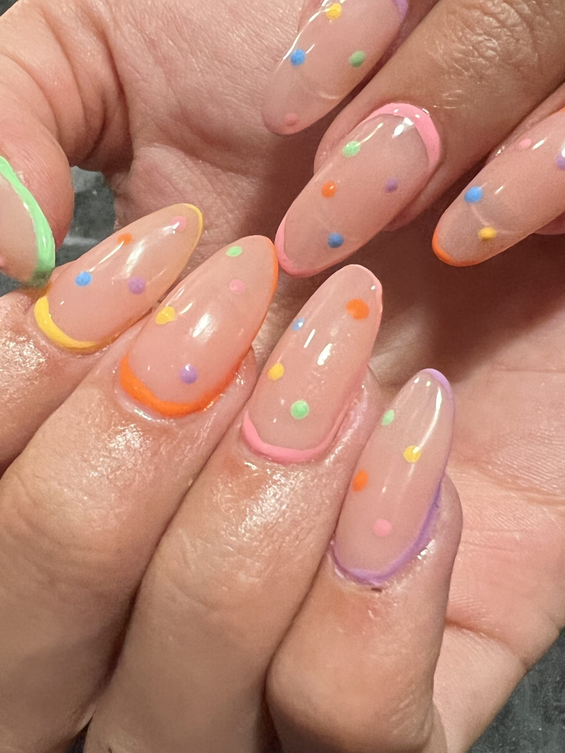 pastel dots