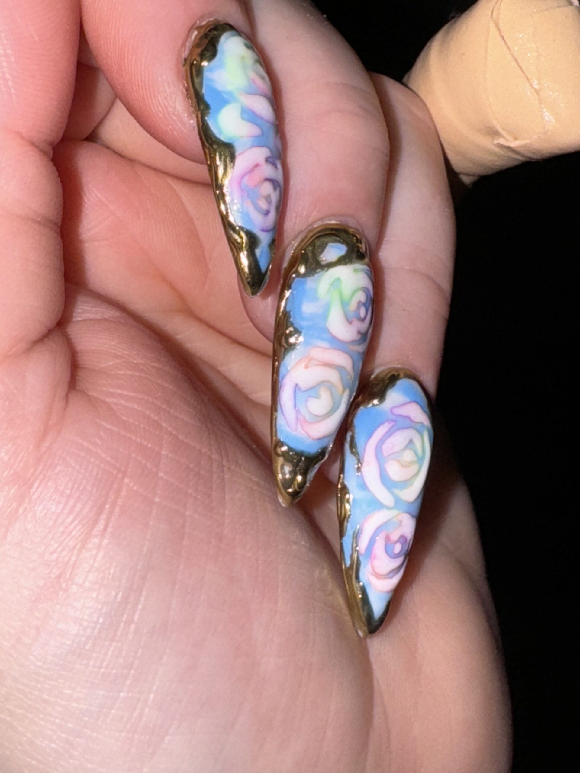 rainbow rose antique